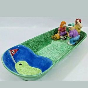 Golfers Golf Course Vegetable Chip & Dip Tray